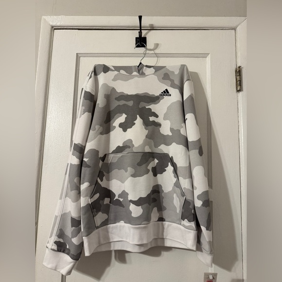 Adidas boys youth grey camo hoodie size extra large - Picture 6 of 6